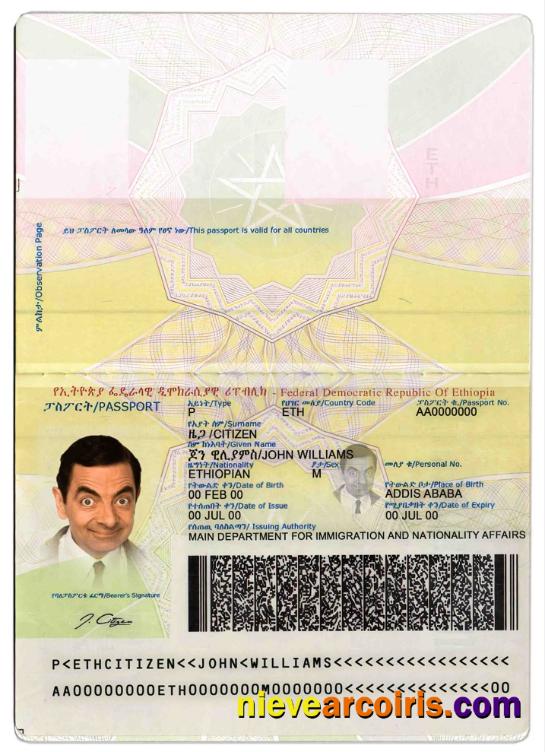 Ethiopia passport